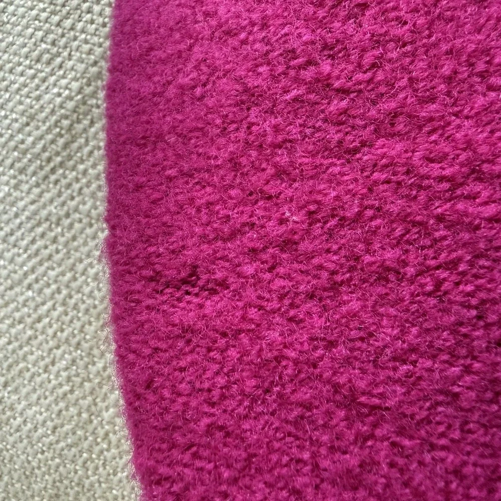 Pendleton Cardigan Size L Magenta Sweater Pure Virgin Wool Made In Hong Kong - Picture 9 of 12